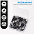 CMLY 20Pcs 2 Double Wire Plug in Connector, Pin LED Light Strip Low Voltage Connector with Locking Buckle, Quick