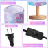 Tujoe Summer Mermaid Lamps Ocean Fabric Nightstand Table Lamp Purple Desk Lamp Bedside Gift Decor for Kids Reading