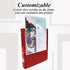 BAZIC 3 Ring Binder 1/2" Economy View Binders Organizer, Red, Round Ring, Hold 100 Sheets