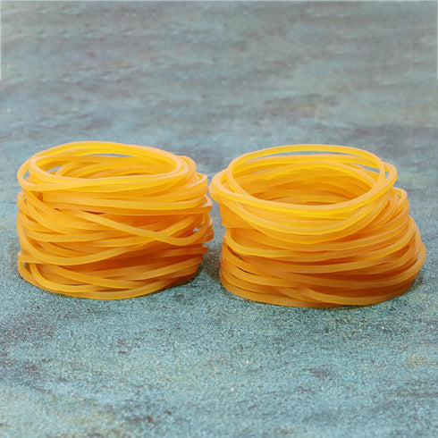 Small Rubber Bands 100PCS, Elastic Stretchy Bands for Cash, Bills, Office Home Supplies, 50mm