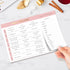 Sweetzer & Orange Weekly Meal Planner Notepad - Pink 10x7” with Tear Off Grocery List for Family Dinner Planning