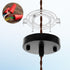 Xelsluthe 115mm (4.5") Light Fixture Mounting Bracket, Light-Mounting Bracket Light Crossbar Round Ceiling Plate