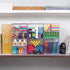 Deflecto Stackable Clear Cube Organizer with Removable Cross Style Dividers, 6 x 6 inches