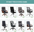 Melaluxe Universal Stretch Office Chair Cover, Computer Chair Slipcovers (Size: L) - Black