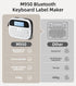 Label Maker Machine with Tape, Portable Bluetooth Labeler with 12mm Tape, Inkless Rechargeable for Home Use