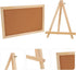 MAGICLULU Wooden Frame Message Board - Pin Board with Wood Easel Display Stand, Tripod Holder, and Cork Notes Box