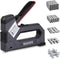 YEAHOME 6-in-1 Heavy Duty Staple Gun, Manual Brad Nailer with 5000 Staples for DIY Carpentry, Crafts, Decoration