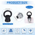 PATIKIL 18Lb 4 Set M10 1 1.1 Inch) Load Lamp Female Loop Holder, Lifting Eye Fine Thread Nut Hook Ring Shape Structural