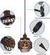 YLONG-ZS Plug in Pendant Lights with 16Ft Hanging Cord and On/Off Dimmer Switch, Farmhouse Industrial Metal Swag