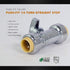 UPSSP1212 1/4 Turn Straight Stop for Push-Fit Valve, 1/2 x 1/2 Inch