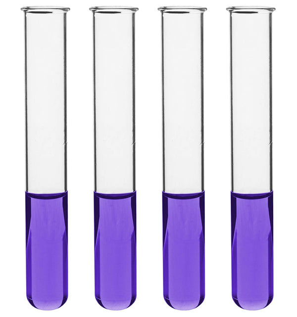 EISCO 48PK Test Tubes, 20ml, Borosilicate 3.3 Glass, 1.2mm Thick Walls, 5.9" Tall