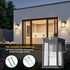 2 (2 Pack) Greluna Solar Motion Sensor Lights, Solar Lights with Modes & Waterproof, Dusk to Dawn Glass Outdoor Wall