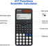 OSALO Scientific Calculator, 417 Function, 2 Line 10+2 Digits Written Display, Solar and Battery for School
