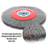 8in Bench Wire Wheel Brush for Bench Grinder, Coarse Crimped Steel Wire with Spacer Arbors - 2 Pack