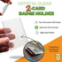 Specialist ID Heavy Duty Crystal Clear 2 Card Badge Holder - Vertical Dual Sided ID Cases