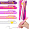 Nuanchu 50 Pcs Baby Shower Pens for Guests, It's a Boy or Girl, Retractable Baby Shower Favors, Multi Color