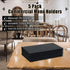4.25" 11" 5 Pack 2 Menu Covers x View Black PU Leather Restaurant Menu Holders, Double Panel with Angled Corners