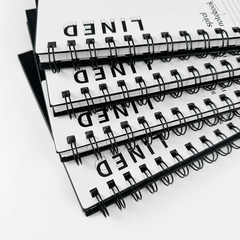 Lined Notebook Spiral Notebook 8.5" x 5.7" - 4 Pack A5 Lined Notebook, 120 Pages, 100 GSM Thick Paper for School, Office