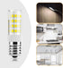 DiCUNO E17 LED Bulb, 2-Pack, 4W 400lm, Daylight White 6000K, Non-Dimmable, 40W Equivalent Replacement for Microwave &