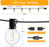55FT 26 Dimmable G40 Bulbs, 2200K E12 OHLUX Outdoor String Lights, Shatterproof LED Patio Lights with Plastic