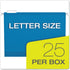 Pendaflex Extra Capacity Reinforced Hanging Folders, Blue, 04152X2 BLU