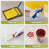 HOUIT Set, House Paint Roller Kit with Extension Pole, Home Wall Painting Supplies with Paint Brush, Paint Tray