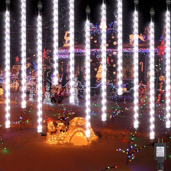 AWQ 16.9 Inch 10 Tubes Meteor Shower Lights 360LED Waterproof Falling Rain Drop