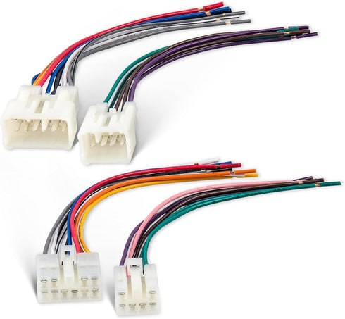 NuIth Radio Wiring Harness Compatible with 2010-2019 Subaru/1992-2019 Toyota Non-JBL System, Male+Female