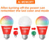 Bulbs10W (85W Equivalent),A19 E26/27 Bulb White,Dimmable RGBW Multiple Color Changing Light with Remote,LED Lamp