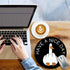 Funny Duck Work Mouse Pad - Small Round Mouse Pads for Desk, Mini Travel Mousepad for Wireless Computer Laptop, Office