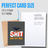 Funny Graduation Card with Envelope, Original Congratulatory Present for College or High School Graduate