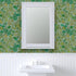 Commercial 1900S Grade Wallpaper Swatch - Green Leaves Mint Plants Gardening Peas Herbs Nasturtium Gardener Rosemary