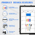 Monthly Calendar Dry Erase Whiteboard 24" x 18", Double-Sided Portable Board with Black Aluminium Frame