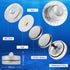 HL Submersible LED Light, Purple Small Battery Powered Light for Wedding Home Vase Festival Decoration (12pcs)