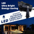 120V 12W Halloween(2 Pack) LED Outdoor Landscape Spotlight - Warm White Waterproof Spot Lights for Yard House Flag