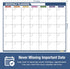 Magnetic Dry Erase Calendar for Refrigerator, Monthly Planner Board with Markers & Eraser - 14 x 11 Inches