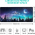 Extended Gaming Mouse Pad, XL Large Keyboard Mouse Mat Desk Pad, Stitched Edges Mousepad, 3mm Thick Long Non-Slip Rubber Base Mice Pad, 31.5 X 11.8 Inch, Forest Moon Galaxy