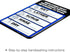 Excello Global Products Employee Must Wash Hand Sign - 5"x7" Plastic Sign for Businesses with Easy Mount Adhesive