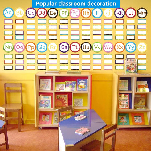 Word Wall Bulletin Board Set, 128 Pcs Alphabet Classroom Decoration