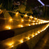2 Pack 78FT 200LED IP65 8 Brightown Solar Rope Lights, Total Warm White Solar String Lights Outdoor, Waterproof Solar