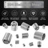 200 Pcs Wire Thread Inserts Kit, 304 Stainless Steel Metric M3 M4 M5 M6 M8 M10 M12 Helicoil Thread Repair Kit