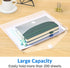 Sooez 10 Pack Plastic Envelopes - Reinforced Clear Folder Document Organizer, A4 Letter Size with Safe Closure