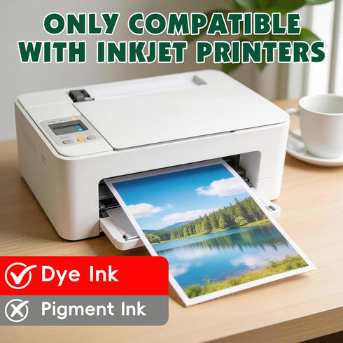 NUITPY 300 8.5in 11in Menus(200gsm 54lb) Sheets Matte Photo Paper, x Inkjet Photo Printer Paper, Picture Paper