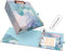 Mini Binder with Clipboard, 3 Ring 2 Inch for 5.5" x 8.5" Paper, A5 Binders with 5-Tab Dividers, Green Marble