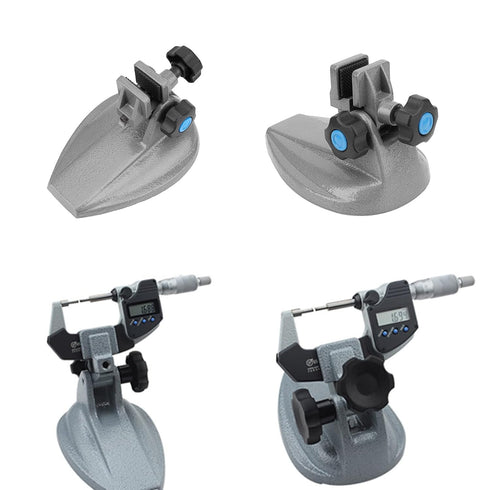 Micrometer Stand, Precision Holder Base for 0-100mm Outside Micrometer Measuring Tool