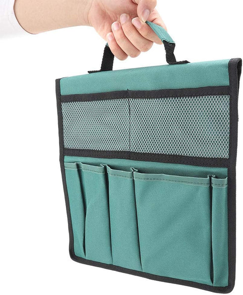 600D (#01) Haofy Garden Kneeler Pouch, Green Oxford Cloth Bench Kneeling Bag with Multiple Storage Pockets for Indoor