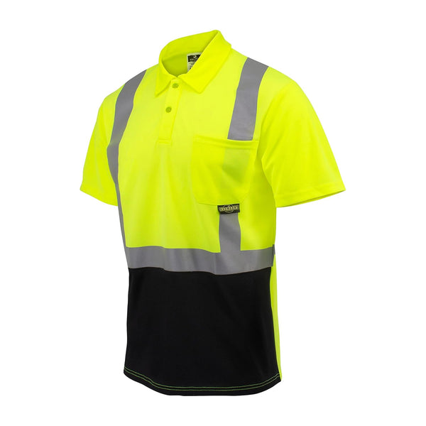 ST12B-2PGS-XL Hi-Vis Green Safety Vest, Size XL