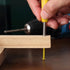 Hiboom Solid Carpenter Pencil Set with 7 Refills, Built-in Sharpener for Woodworking, Design Patent (Yellow)