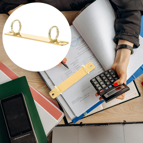 Uonlytech Notebook Binder, 2 Binder Clips, Ring Clip, File Holder, Spine Bar, Binding Combs, Metal Detachable
