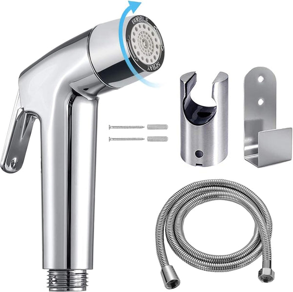 Handheld Bidet Sprayer Toilet Bathroom with Wall Bracket Hose Set, Closestool, Squatting